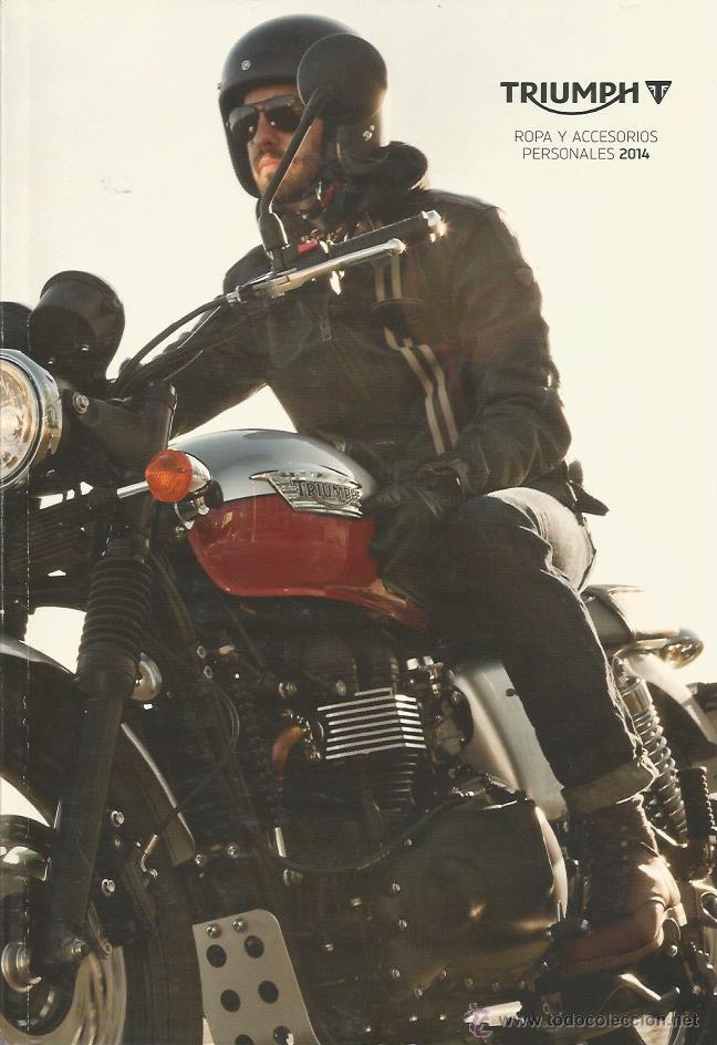 Coches y Motocicletas: CAT&Aacute;LOGO TRIUMPH 2014 - ROPA Y ACCESORIOS
