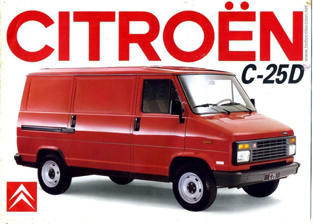 Coches y Motocicletas: Cat&aacute;logo Citro&euml;n C25 a&ntilde;o 1988 con 14 p&aacute;g.