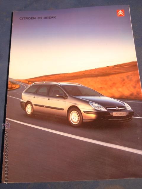 Coches y Motocicletas: Cat&aacute;logo Citro&euml;n C5 Break con Caracter&iacute;sticas en Formato 30,5x24,5 con 7 p&aacute;g. Mayo del 2001
