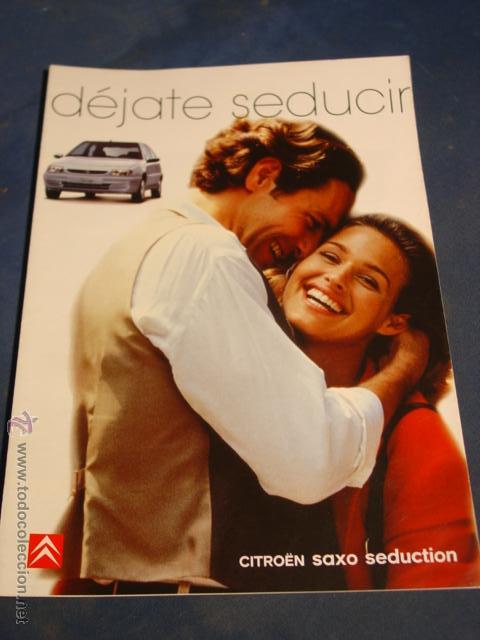 Coches y Motocicletas: Cat&aacute;logo Citro&euml;n Saxo D&iacute;ptico Doble en Formato 30,5x24,5 Septiembre del 1998