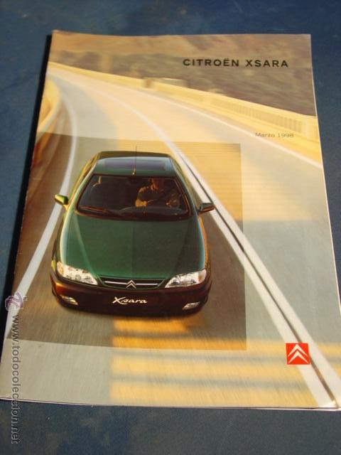 Coches y Motocicletas: Cat&aacute;logo Citro&euml;n Xsara con Caracter&iacute;sticas en Formato 30,5x24,5 con 51 p&aacute;g. Marzo del 1998