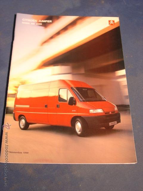Coches y Motocicletas: Cat&aacute;logo Citro&euml;n Jumper sin Caracter&iacute;sticas en Formato 30,5x24,5 con 35 p&aacute;g. Noviembre del 1999