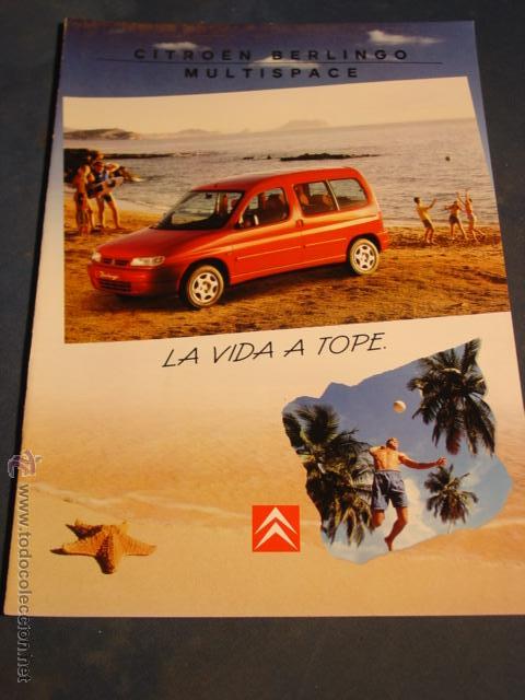 Coches y Motocicletas: Cat&aacute;logo Citro&euml;n Berlingo Mult con Caracter&iacute;sticas en Formato 30,5x24,5 con 11 p&aacute;g. Mayo del 1997