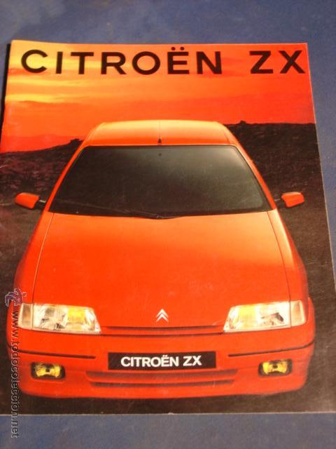 Coches y Motocicletas: Cat&aacute;logo Citro&euml;n ZX sin Caracter&iacute;sticas en Formato 25x21 con 34 p&aacute;g. Mayo del 1991