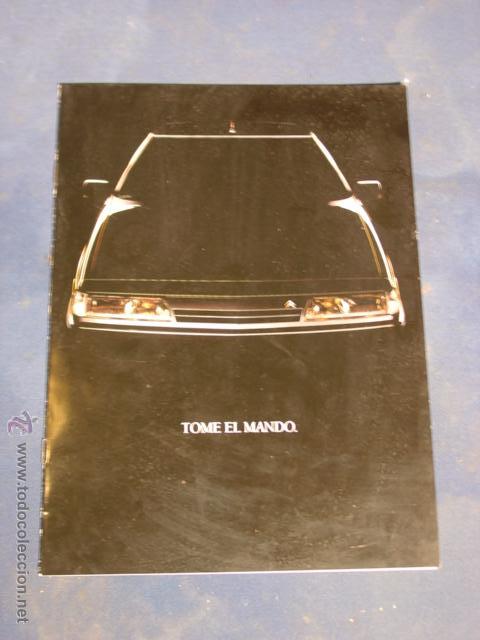 Coches y Motocicletas: Cat&aacute;logo Citro&euml;n XM Tome el Mando. Noviembre del 1989. 10 p&aacute;g.