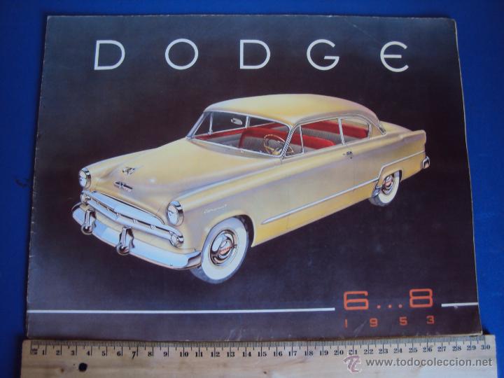 Cars and Motorcycles: (CAT-1330)CATALOGO DODGE 6..8 (1953),CASTELLANO,DESPEGABLE,4 PAGINAS