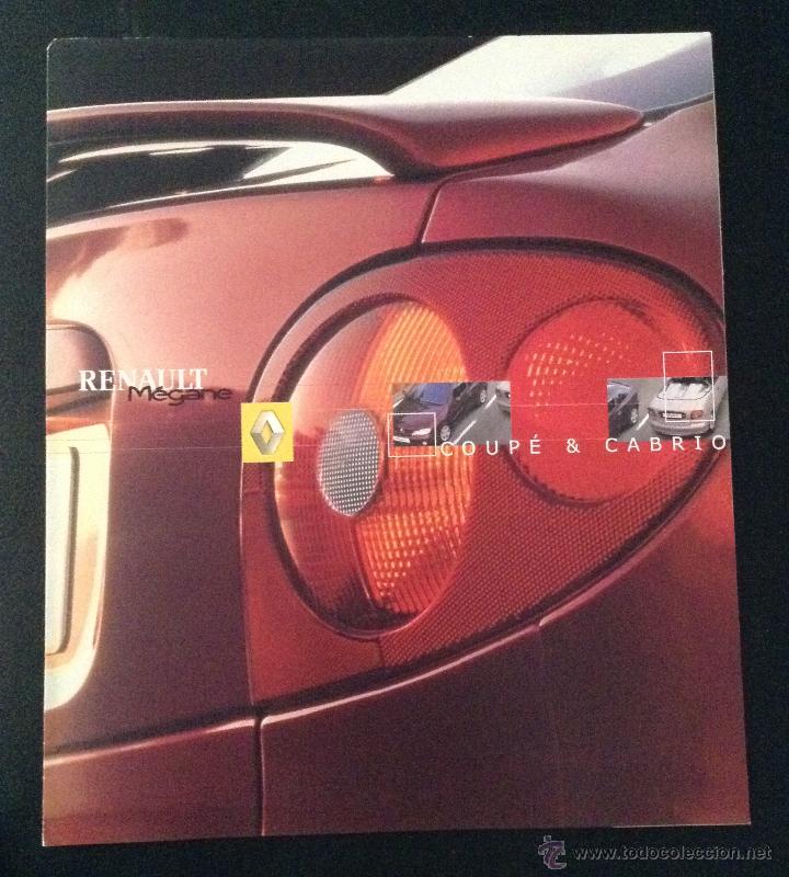 Carros e motociclos: Folleto catalogo publicidad original renault megane de 2000 m&eacute;gane coupe cabrio