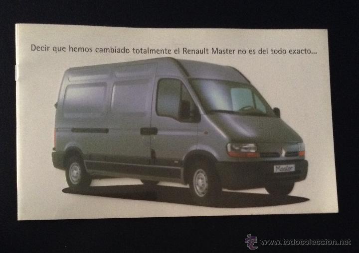 Carros e motociclos: Folleto catalogo publicidad original renault master