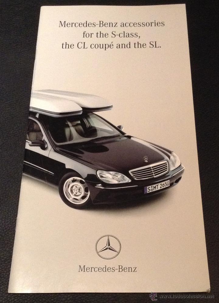 Coches y motocicletas: Folleto catalogo publicidad original mercedes-benz accessories for the s-class cl coupe sl de 1998