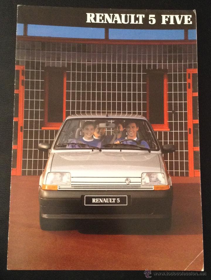 Carros e motociclos: Folleto catalogo publicidad original renault 5 five de 1990