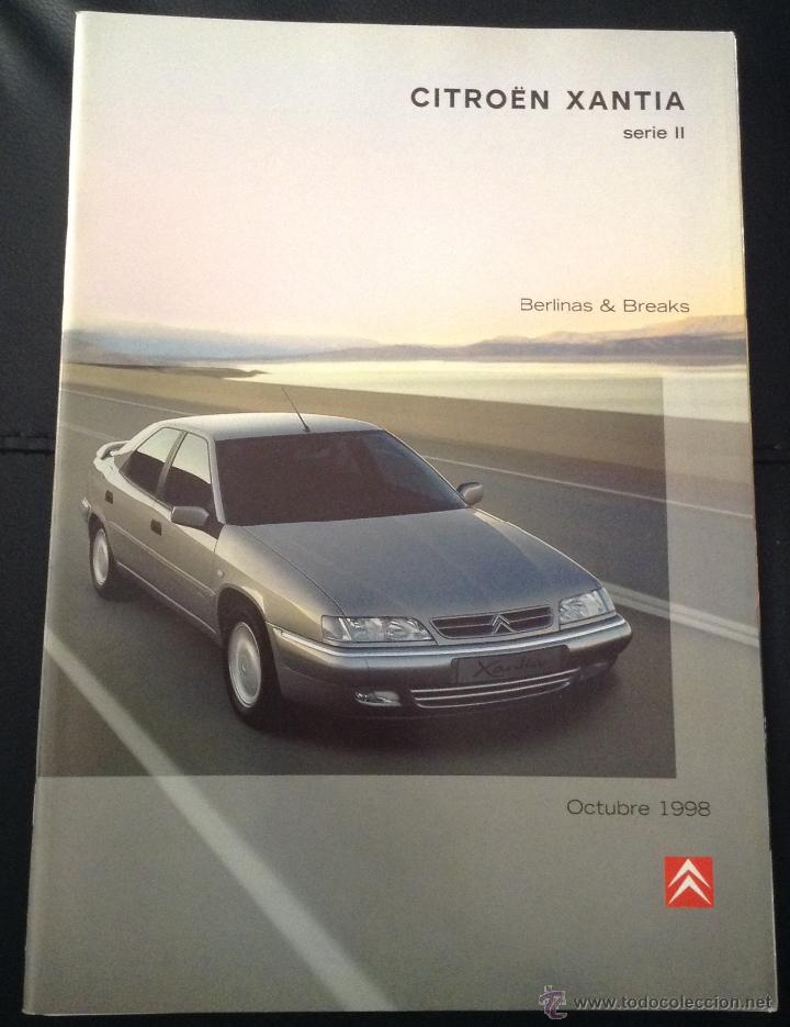 Coches y Motocicletas: Folleto catalogo publicidad original citroen xantia serie II berlinas y breaks de 1998 citro&euml;n