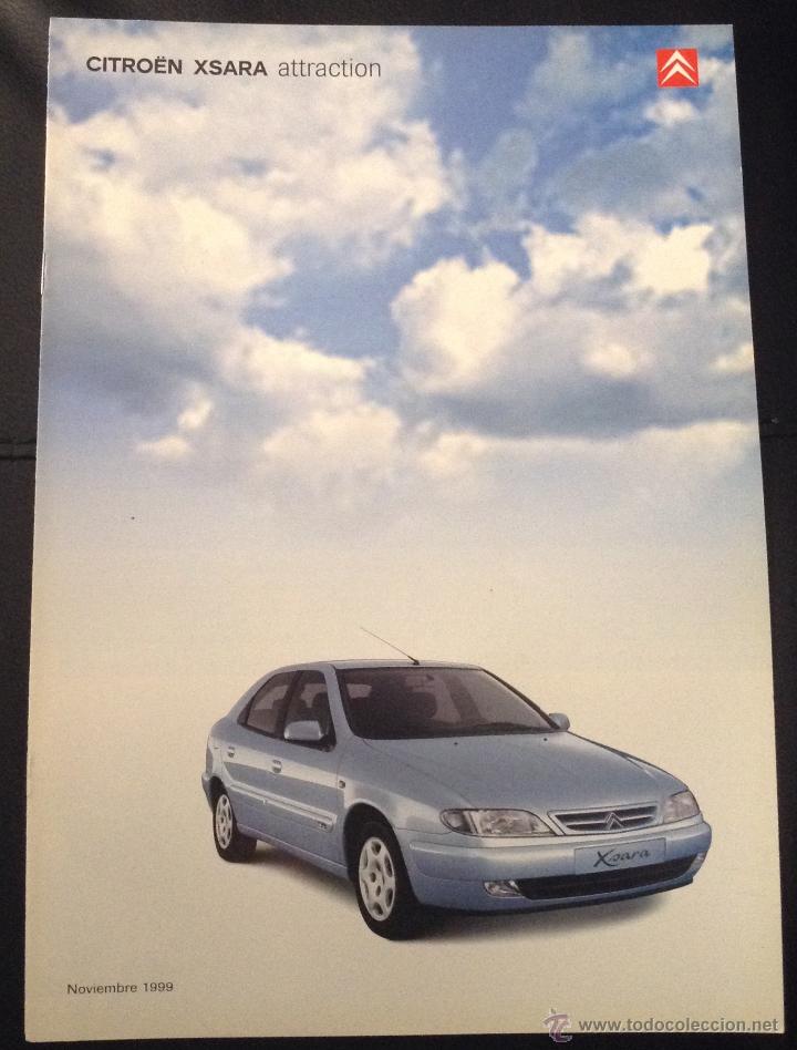 Coches y Motocicletas: Folleto catalogo publicidad original citroen xsara attraction de 1999 citro&euml;n