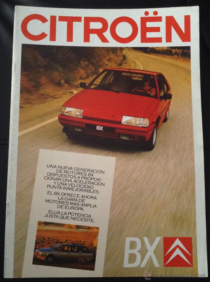 Coches y Motocicletas: Folleto catalogo publicidad original citroen bx de 1987 citro&euml;n