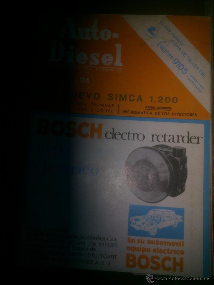 Coches y motocicletas: AUTO-DIESEL - REVISTA T&Eacute;CNICA Y PROFESIONAL PEGASO 9105 SIMCA 1200