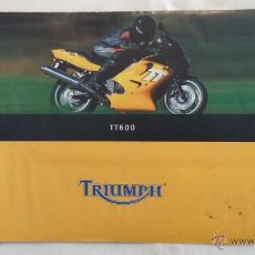 Coches y Motocicletas: FOLLETO CATALOGO TRIUMPH TT 600. Lote 54757358