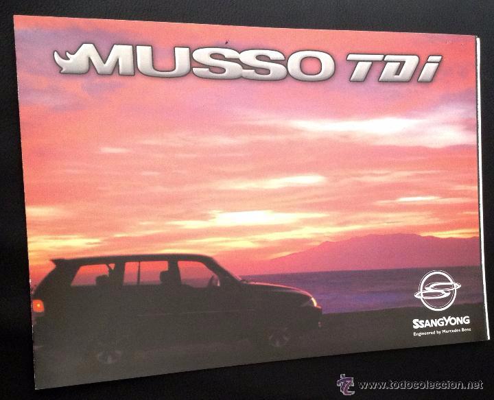 Coches y Motocicletas: Folleto catalogo publicidad original ssangyong musso tdi ssang yong engineered bynmercedes benz