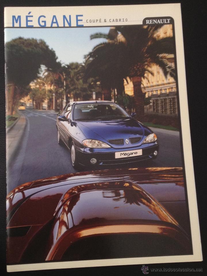 Carros e motociclos: Folleto catalogo publicidad original renault megane coupe y cabrio de 1999 m&eacute;gane  coup&eacute;
