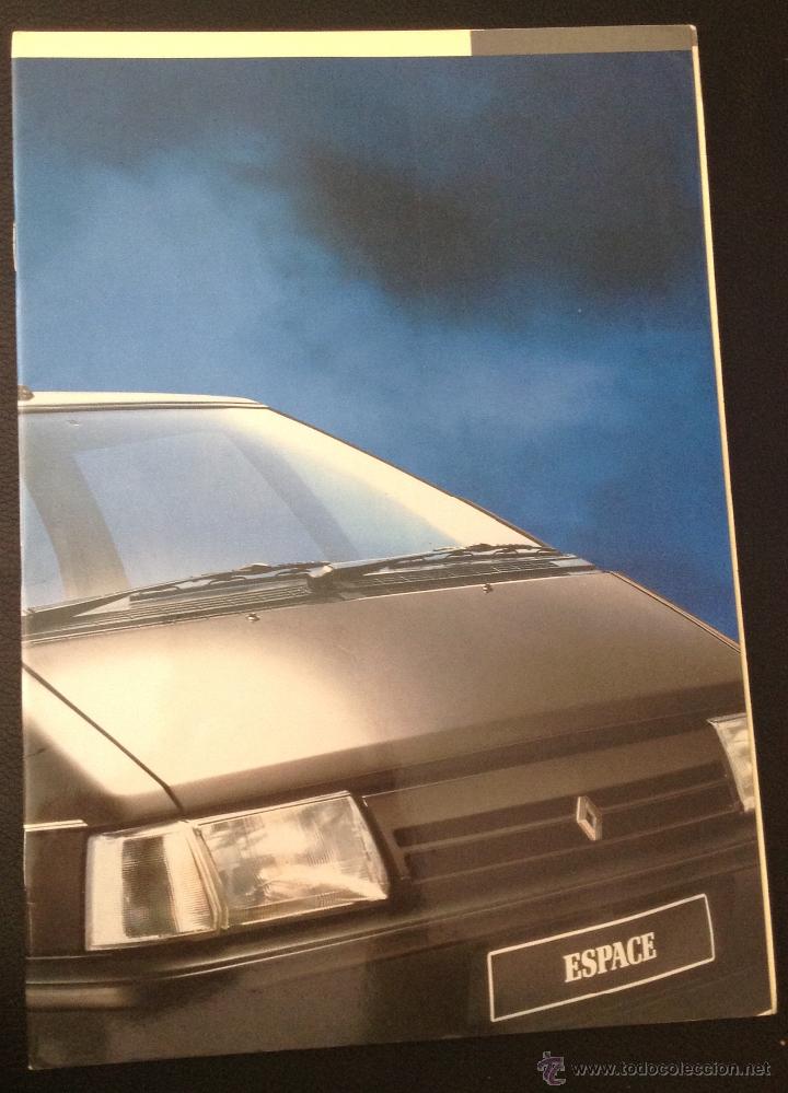 Carros e motociclos: Folleto catalogo publicidad original renault espace de 1989