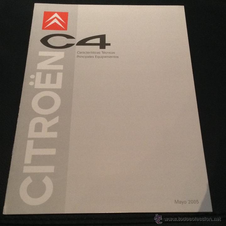 Coches y motocicletas: Folleto catalogo publicidad original citroen c4 de 2005 citro&euml;n