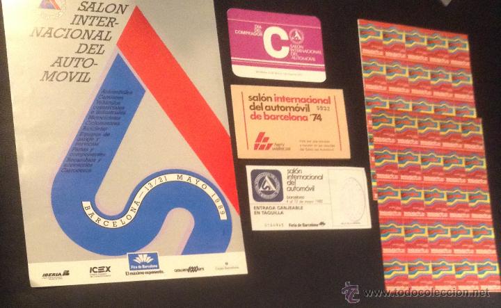 Carros e motociclos: lote salon internacional del automovil en barcelona entrada adhesivos cartel