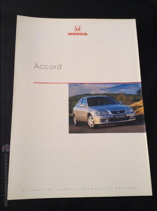 Coches y Motocicletas: Folleto catalogo publicidad original honda accord