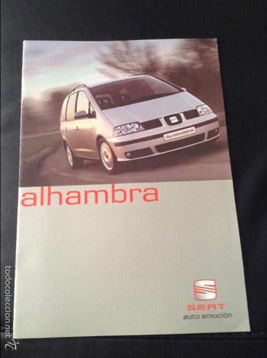 Coches y motocicletas: Folleto catalogo publicidad original seat alhambra de 2002