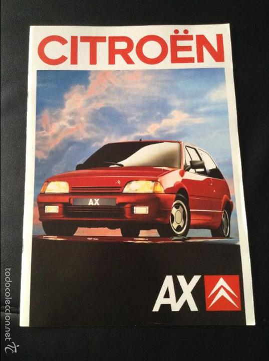 Coches y Motocicletas: Folleto catalogo publicidad original citroen ax de 1989 citro&euml;n