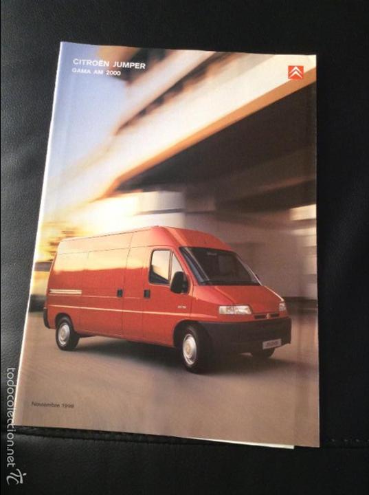 Coches y Motocicletas: Folleto catalogo publicidad original citroen jumper gama am 2000 de 1999 citro&euml;n