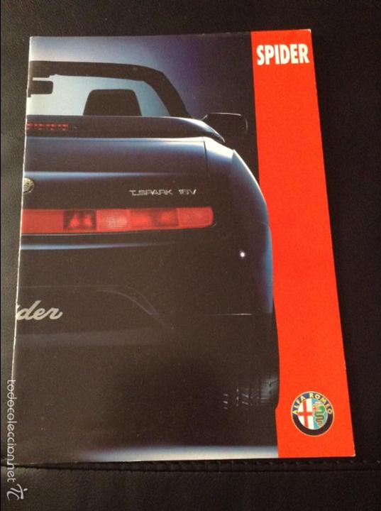 Coches y motocicletas: Folleto catalogo publicidad original alfa romeo spider