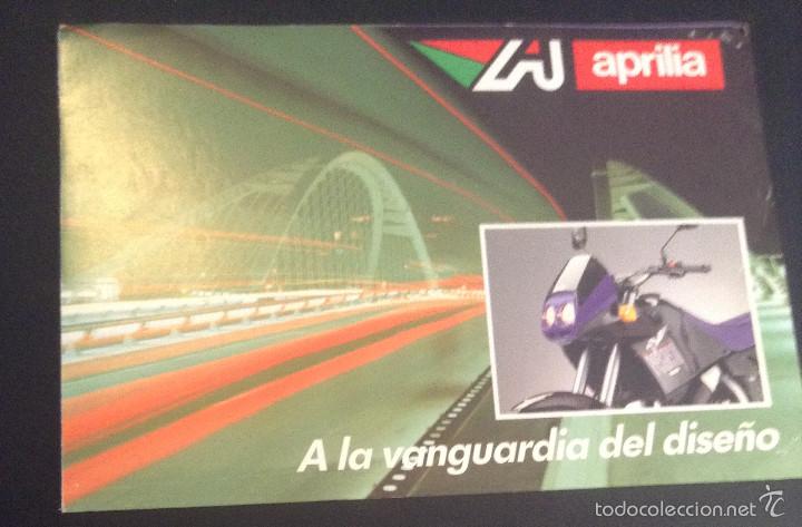Coches y motocicletas: Folleto catalogo publicidad original aprilia af1 125 futura red rose pegaso ae europa tuareg rally