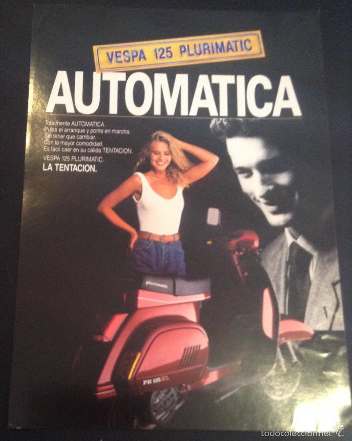 Coches y Motocicletas: Folleto catalogo publicidad original vespa 125 plurimatic