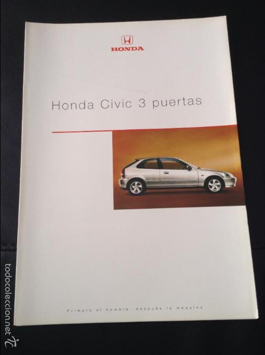 Coches y Motocicletas: Folleto catalogo publicidad original honda civic 3 puertas de 1999