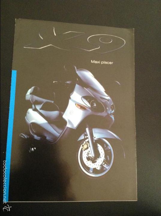Cars and Motorcycles: Folleto catalogo publicidad original piaggio x9 maxi placer