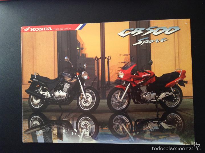 Coches y Motocicletas: Folleto catalogo publicidad original honda cb500 cb500s de 1997