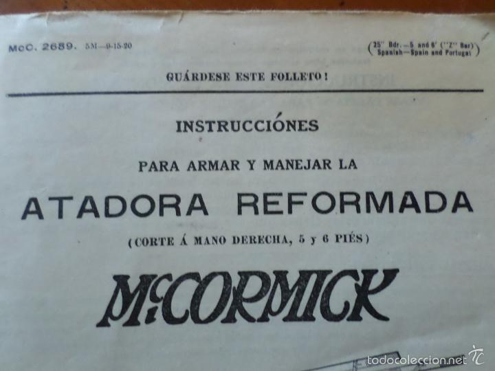 Coches y motocicletas: ATADORA McCORMICK - Foto 4