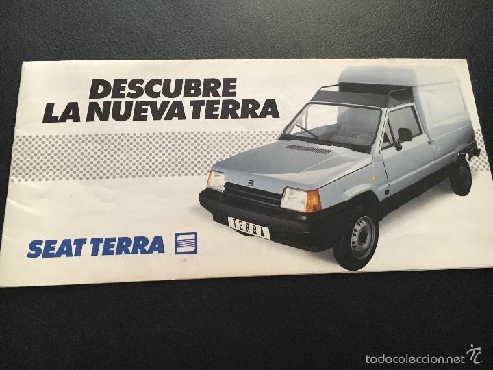 Coches y motocicletas: Folleto catalogo publicidad original seat terra de 1987