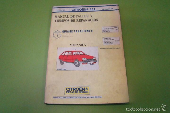 Coches y Motocicletas: MANUEL DE TALLER CITROEN GSA TOMO II
