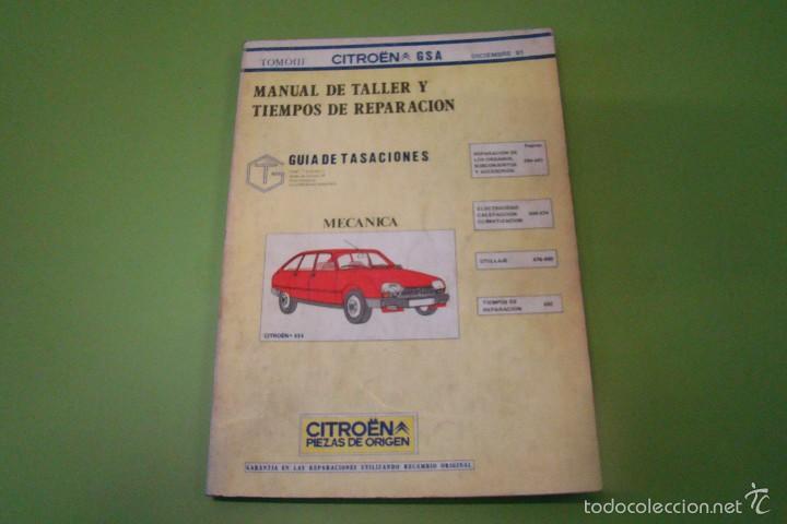 Coches y Motocicletas: MANUAL DE TALLER CITROEN GSA TOMO III