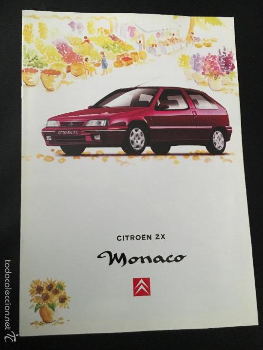 Coches y Motocicletas: Folleto catalogo publicidad original citroen zx monaco de 1997 citro&euml;n
