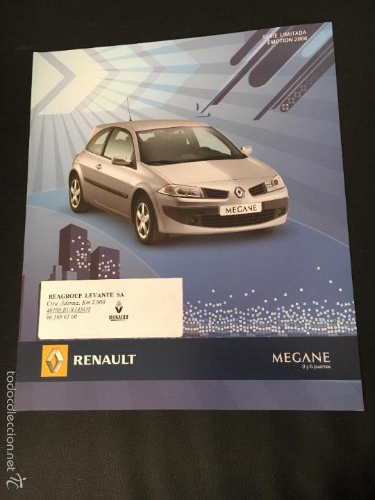 Carros e motociclos: Folleto catalogo publicidad original renault megane 3 y 5 puertas de 2006 m&eacute;gane