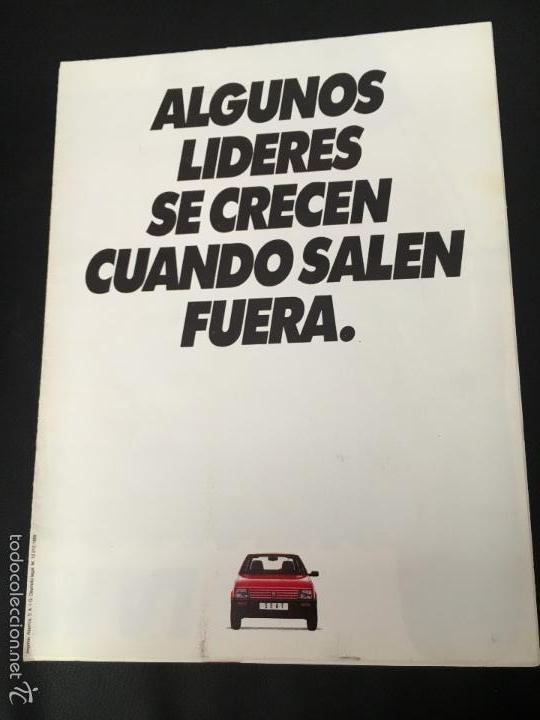 Coches y motocicletas: Folleto catalogo publicidad original seat de 1989