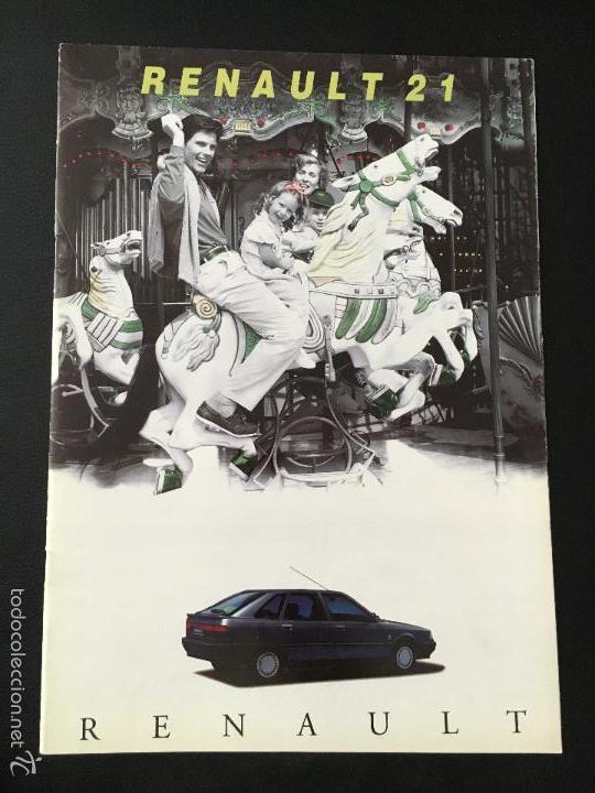 Carros e motociclos: Folleto catalogo publicidad original renault 21 de 1993