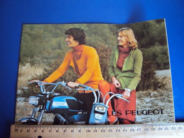 Coches y Motocicletas: (CAT-1502)CATALOGO LES PEUGEOT , FRANCES , 6 PAGINAS