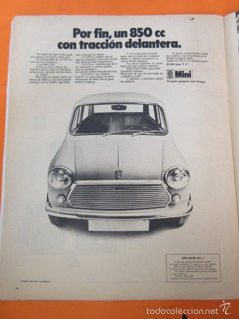 Autos und Motorr&auml;der: PUBLICIDAD 1970 - COLECCION COCHES - POR FIN MINI 850 CC TRACCION DELANTERA