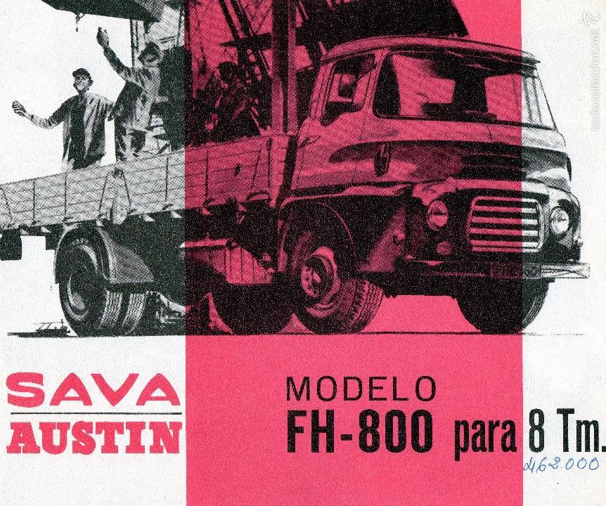 Coches y Motocicletas: SAVA AUSTIN BMC FH 800 - CAMION CATALOGO PUBLICIDAD ORIGINAL AÑO 1965 EN ESPAÑOL - Foto 1 - 57353150