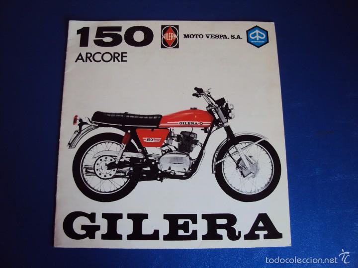 Coches y Motocicletas: (CAT-1665)catalogo gilera 150 5v arcore original de la casa moto vespa , ESPA&Ntilde;OL , 4 PAGINAS
