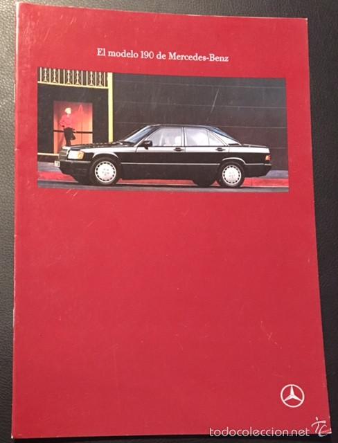 Automobili e Motociclette: Folleto catalogo publicidad original mercedes benz 190 e de 1990