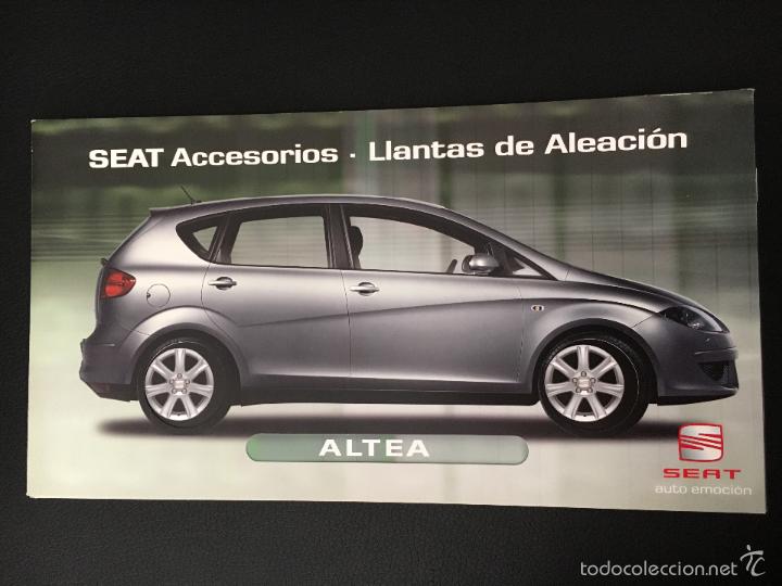 Coches y motocicletas: Folleto catalogo publicidad original seat altea accesorios llantas de aleaci&oacute;n de 2008