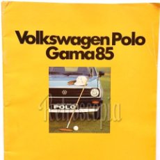 Coches y Motocicletas: CATALOGO PUBLICIDAD VOLKSWAGEN POLO GAMA 85 AÑO 1985 EN CASTELLANO