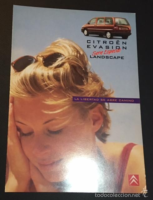 Coches y Motocicletas: Folleto catalogo publicidad original citroen evasion serie especial landscape de 1998